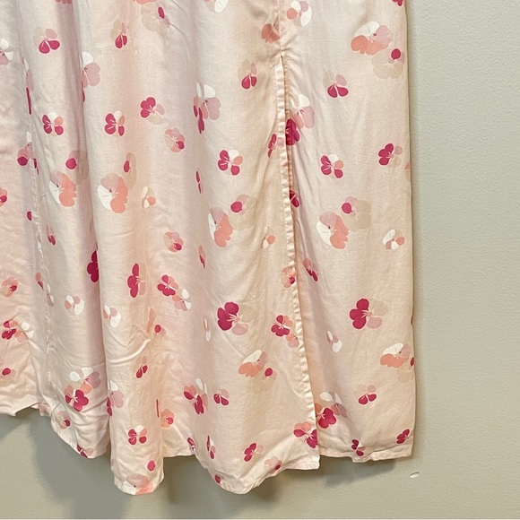 BP Nordstrom Floral Cami Midi Dress Pink Small Textile Floral - Picture 8 of 9